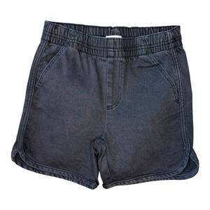 PacSun Girls Elastic Waist Black Denim‎ Shorts Size 12 Casual Summer NWOT